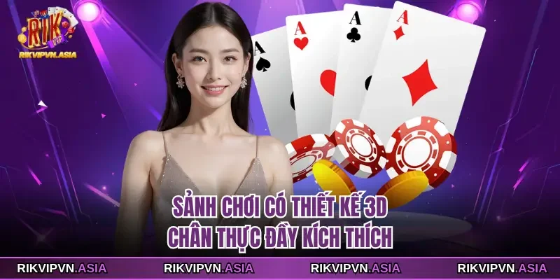 Sảnh chơi có thiết kế 3D chân thực đầy kích thích Sảnh chơi có thiết kế 3D chân thực đầy kích thích